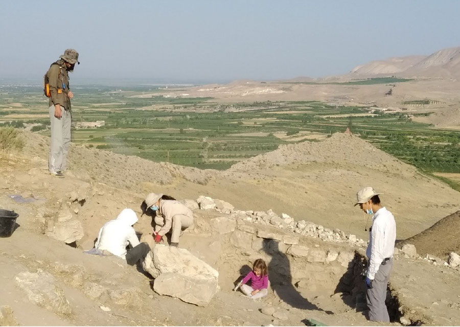 The international team excavating in Armenia